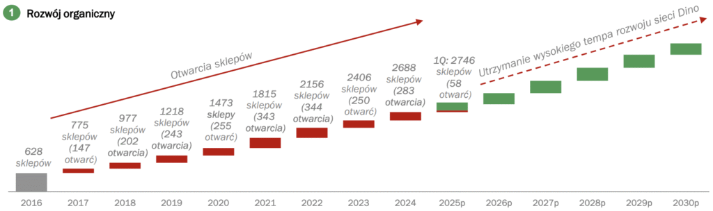 Rozwój organiczny sieci Dino - Okiem Stratega