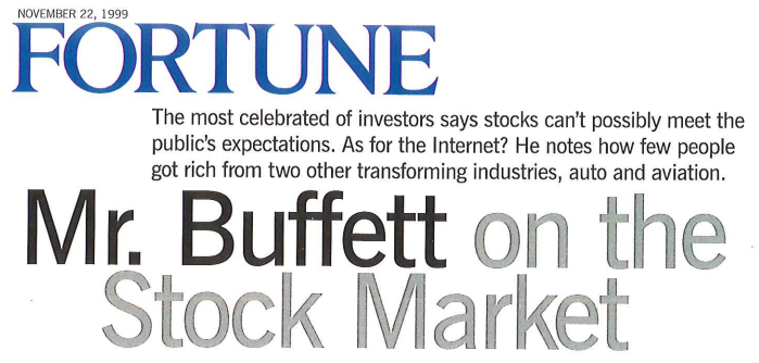 Mr. Buffet on the stock market - Okiem Stratega