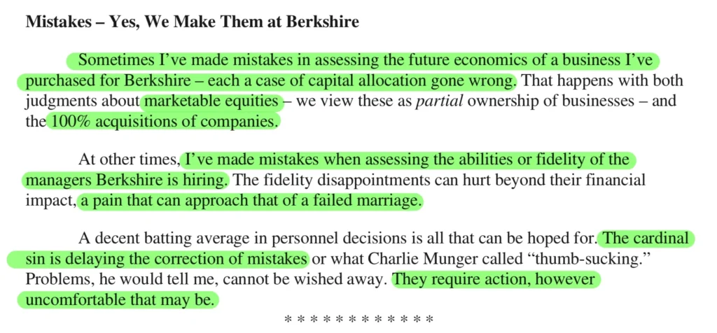 Fragment listu Warrena Buffetta - Okiem Stratega