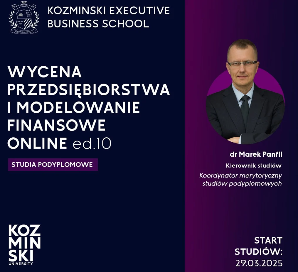 Wycena przedsiębiorstwa i modelowanie finansowe - studia podyplomowe ALK - Okiem Stratega